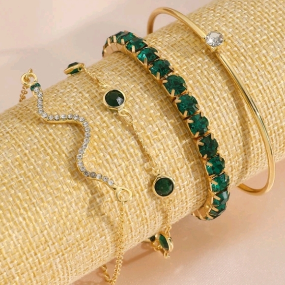 4/$30 New Gold Coloured Open Bracelet - Picture 5 of 5